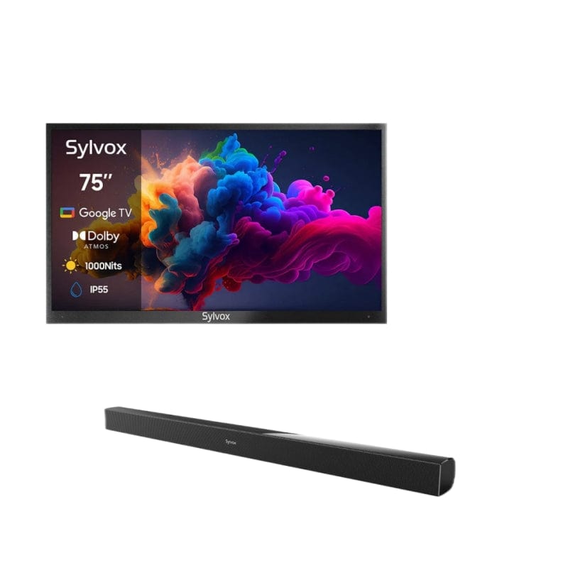 75" 1000Nit Advanced QLED  Google Outdoor TV (Partial Sun) - 2024 Deck Pro QLED 2.0 Series