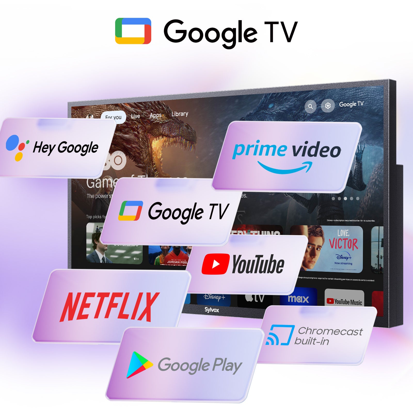 75" QLED Google TV for Full Sun—Best Outdoor TV UK (2024 Pool Pro Qled 2.0 Series)